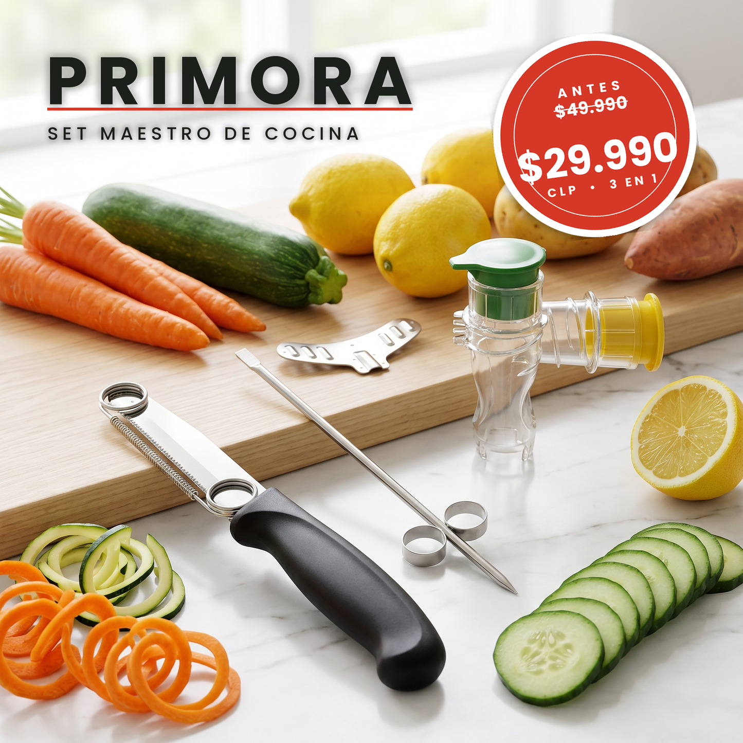 Set Maestro de Cocina Primora®️ — Todo lo que Necesitas en 1 Solo Pack